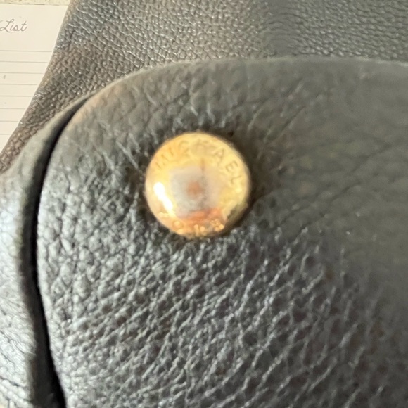 Michael Kors Black Leather Tote Bag/Purse - Picture 6 of 8